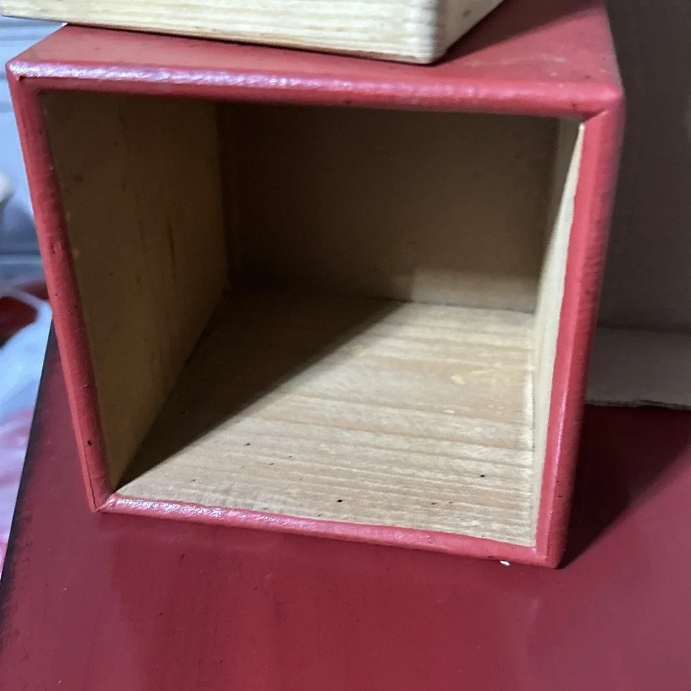Vintage Dianna Marcum Wood Sewing Craft Cubby Drawer A Stitch In Time Saves Nine